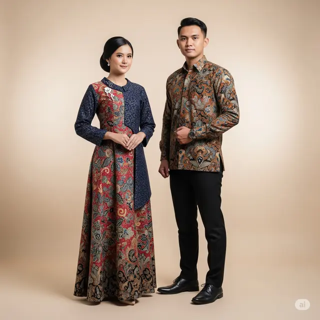 6 Model Baju Batik Couple Kombinasi Terbaru Tahun 2025: Tampil Serasi dan Menawan