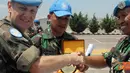 Citizen6, Lebanon: Tujuan latihan bersama ini adalah untuk mengecek kesiapsiagaan dalam penanggulangan masalah yang mungkin timbul di AOR Indobatt. (Pengirim: Badarudin Bakri)