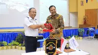 Sekolah Tinggi Ilmu Pelayaran Jakarta dan PT Pelabuhan Tegar Indonesia tanda tangan MoU kontrak kerja sama, Rabu (28/2/2018)