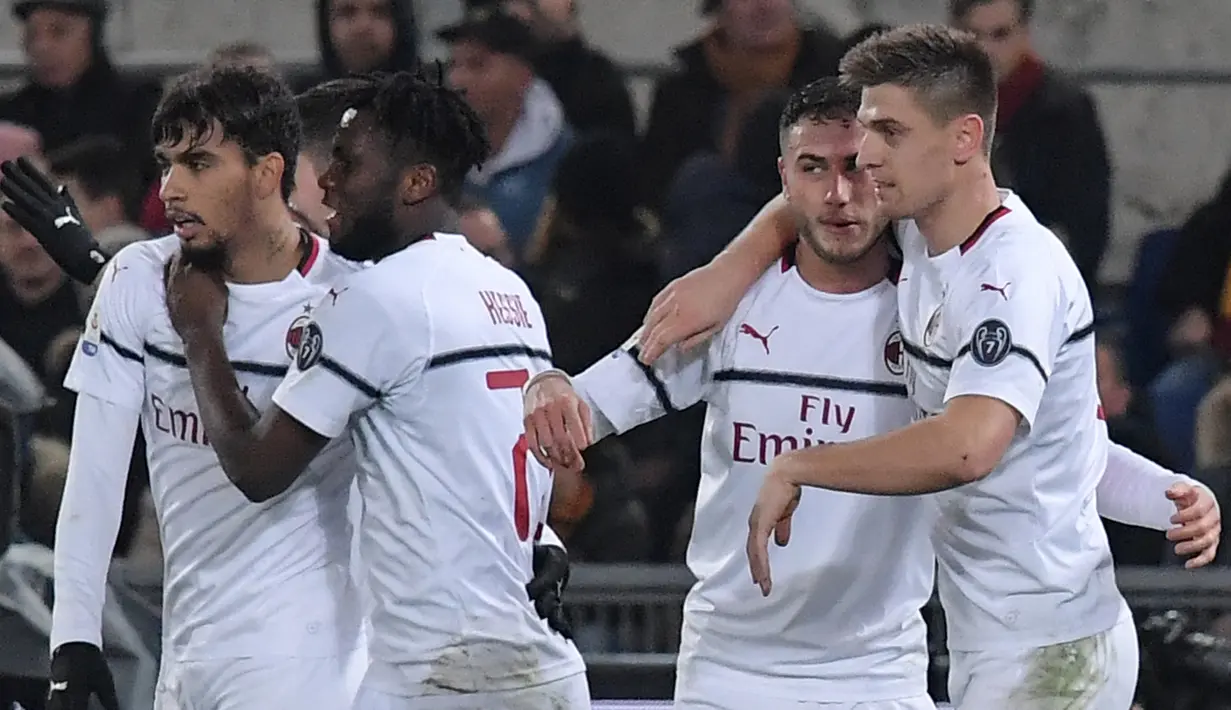 Dua golnya ke gawang Atalanta membuat Krzysztof Piatek memimpin daftar top scorer Serie A. (AFP/Tiziana Fabi)