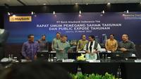 RUPST dan Paparan Publik Tahunan PT Bank Maybank Indonesia Tbk, Jumat (25/3/2022) (Foto:Istimewa)