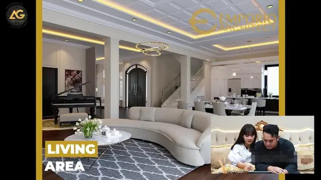 7 Potret Desain Rumah Baru Gilang Dirga, Punya Tiga Lantai Bergaya Mediteran Tropis