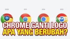 Chrome mengganti lagi logonya setelah 8 tahun. Meski tidak signifikan, perubahan logo terdapat pada hilangnya bayangan pada warna tampilan logo dari chrome.