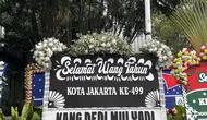 Karangan Bunga Dedi Mulyadi Curi Perhatian di HUT ke-499 Jakarta