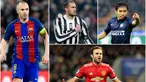Berikut ini para pesepak bola yang mampu meraih gelar Sarjana. Tiga diantaranya adalah Giorgio Chiellini, Juan Mata dan Andres Iniesta. (Foto-foto Kolase AFP)
