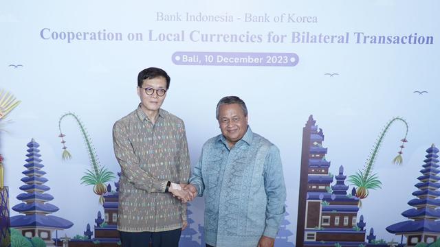 Bank Indonesia (BI) dan Bank of Korea (BOK) mencapai kesepakatan dalam penggunaan mata uang lokal dalam transaksi keuangan dan ekonomi (Local Currency Transaction/LCT) dengan target implementasi pada 2024.(Dok BI)