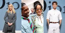 Jonathan Anderson mendapat apresiasi penuh atas koleksi debutnya untuk Dior Men's Summer 2026. Koleksi apik yang clean itu disaksikan oleh deretan selebriti yang hadir dengan busana smart casual. Ada selebriti siapa saja? [Dior]