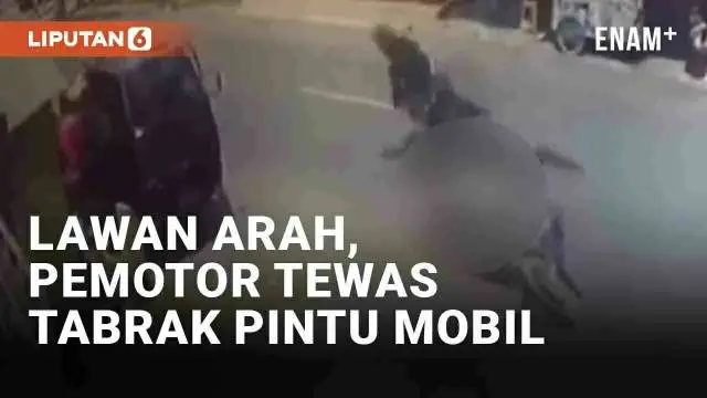 VIDEO: Viral Pemotor Tewas Usai Tabrak Pintu Mobil Terbuka Mendadak