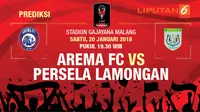 Prediksi Arema FC VS Persela Lamongan (Liputan6.com / Trie yas)