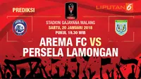 Prediksi Piala Presiden Grup E: Arema FC Vs Persela