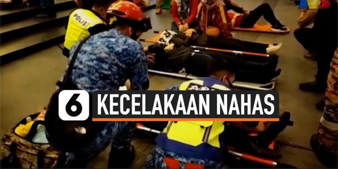 VIDEO: Tabrakan 2 LRT di Malaysia, Korban Terkapar di Jalanan