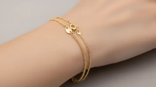 Model Gelang Rantai Pasir yang Berkilau Lembut