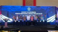 DKPP Gelar Rakor Penyelenggara Pemilu Wilayah IV di Makassar (Liputan6.com/Fauzan)