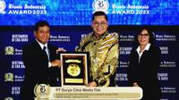 PT Surya Citra Media Televisi Tbk (SCM) kembali meraih penghargaan dalam ajang Bisnis Indonesia Award (BIA) 2023