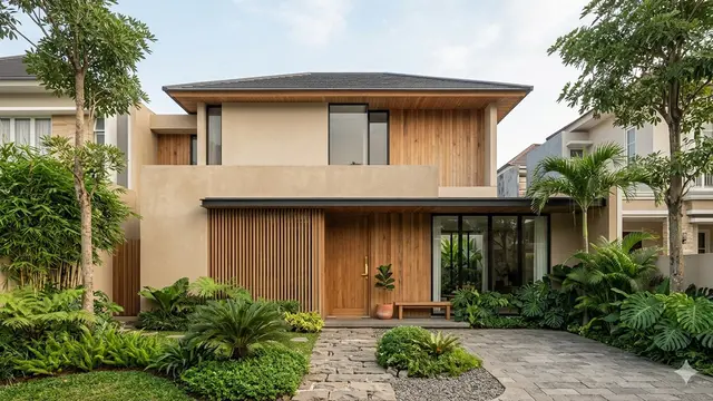 Rekomendasi Warna Sesuai Model Rumah (Foto: Gemini AI)