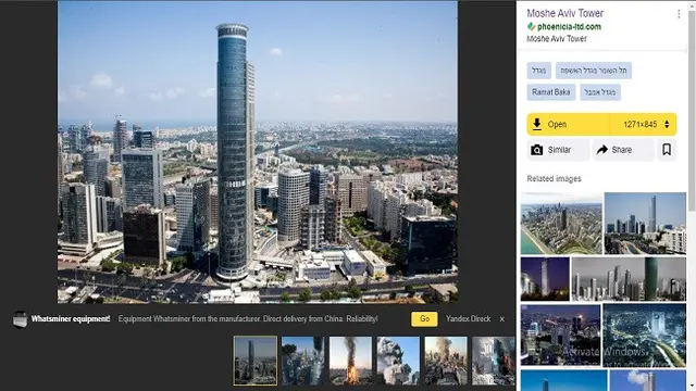 Gambar Tangkapan Layar Penelusuran Foto Menggunakan Situs Yandex.
