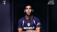Dion Markx diperkenalkan sebagai pemain Persita Tangerang, Rabu (2/9/2026). (Dok. Persita)
