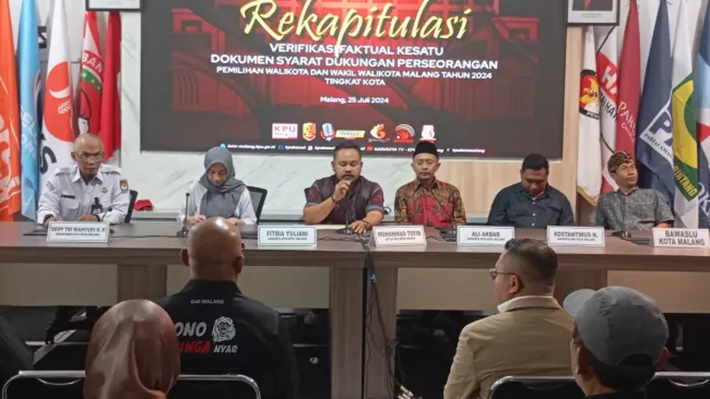 Calon Perseorangan Pilkada Kota Malang 2024 Butuh 16.333 Dukungan Baru dalam Enam Hari