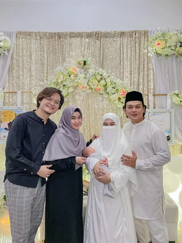 7 Momen Akikah Anak Natta Reza dan Wardah Maulina, Berkonsep Serba Putih