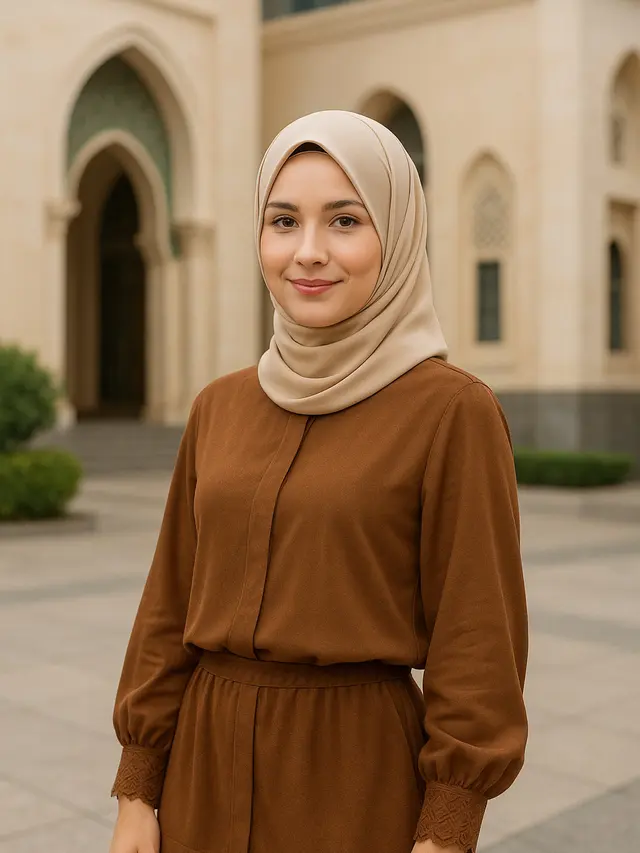 Warna Jilbab yang Cocok Dipadukan dengan Baju Coklat