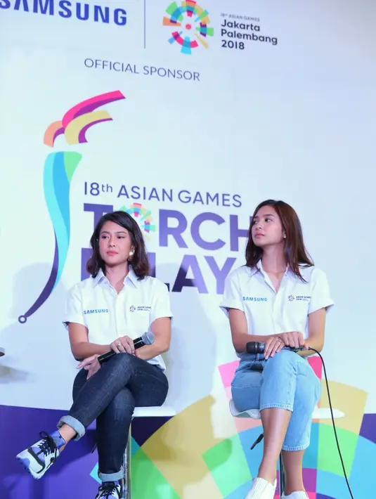 "Lagi fokus banget sama post fit apalagi dapet kesempatan bawa opportunity bawa torch. Lebih intens lagi latihannya. Kalau dulu 2-3 seminggu sekarang harus lebih banyak 4-5x seminggu," kata Mikha Tambayong Rabu (11/7/2018). (Adrian Putra/Bintang.com)