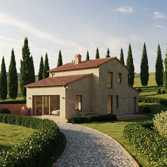 Rumah Desa Minimalis Tuscan. Contoh Rumah Minimalis Ala Eropa yang Memukau