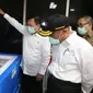 Menko PMK Muhadjir Effendy dan Menteri Kesehatan Terawan Agus Putranto meninjau simulasi vaksin COVID-19 di RSPI Sulianti Saroso, Jakarta pada Rabu, 16 Desember 2020. (Kemenko PMK)