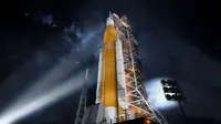  Roket yang memiliki empat mesin propels Space Launch System (SLS) ini diklaim NASA akan menjadi salah satu roket terkuat