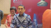 Menteri Kebudayaan Republik Indonesia Fadli Zon ketika diwawancara usai membuka BWCF 2024 di Jambi. (Liputan6.com/Gresi Plasmanto)