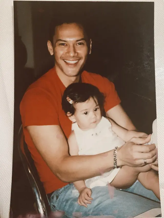Adjie Massaid bersama Aaliyah. (Foto: Dok. Instagram @aaliyah.massaid)