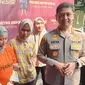 Tersangka kekerasan anak, Meita Irianty saat dibawa ke Polres Metro Depok. (Liputan6.com/Dicky Agung Prihanto).