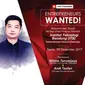 Entrepreneur Wanted bersama CEO dan CO-Founder Tokopoedia William Tanuwijaya serta CEO dan CO-Founder Amartha Andi Taufan Garuda Putra.