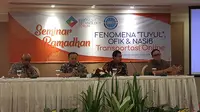 Seminar Ramadan: Order Fiktif di Transportasi Online di Indonesia. Liputan6.com/Jeko Iqbal Reza