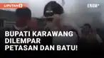 Bupati Karawang Dilempari Petasan saat Kawal Relokasi Pasar