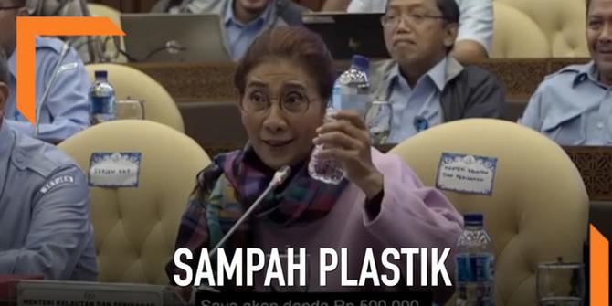 VIDEO: Menteri Susi Kampanye Kurangi Sampah Plastik di DPR