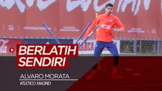 Berita video Alvaro Morata sudah menjalani latihan individual di Atletico Madrid pada Senin (28/1/2019).