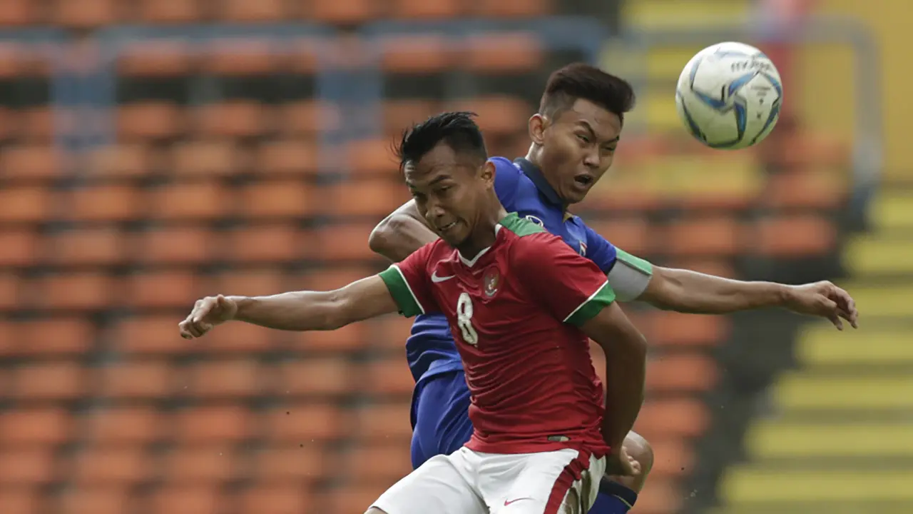 Timnas Indonesia U-22 saat bertemu Thailand di babak penyisihan Grup B SEA Games 2017