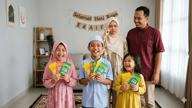 Ide Pose Foto Keluarga Saat Lebaran