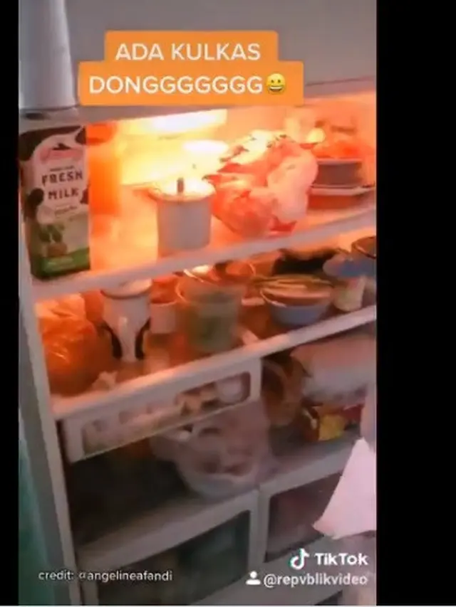 Kulkas di dalam kamar mandi