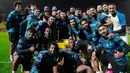 Cristiano Ronaldo mengungkapkan rasa terima kasih kepada semua pihak yang menyampaikan ucapan selamat kepada dirinya. Ia menyampaikan rasa rasa sykur dan kebahagian tepat di hari jadinya yang ke-38 ditemani teman dekat dan keluarganya. (Twitter/Al Nassr FC)