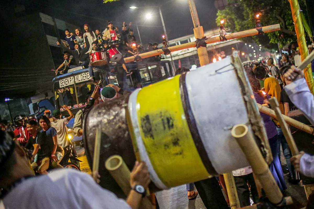 Semarak Malam Takbiran Menyambut Idul Fitri di Tanah Abang