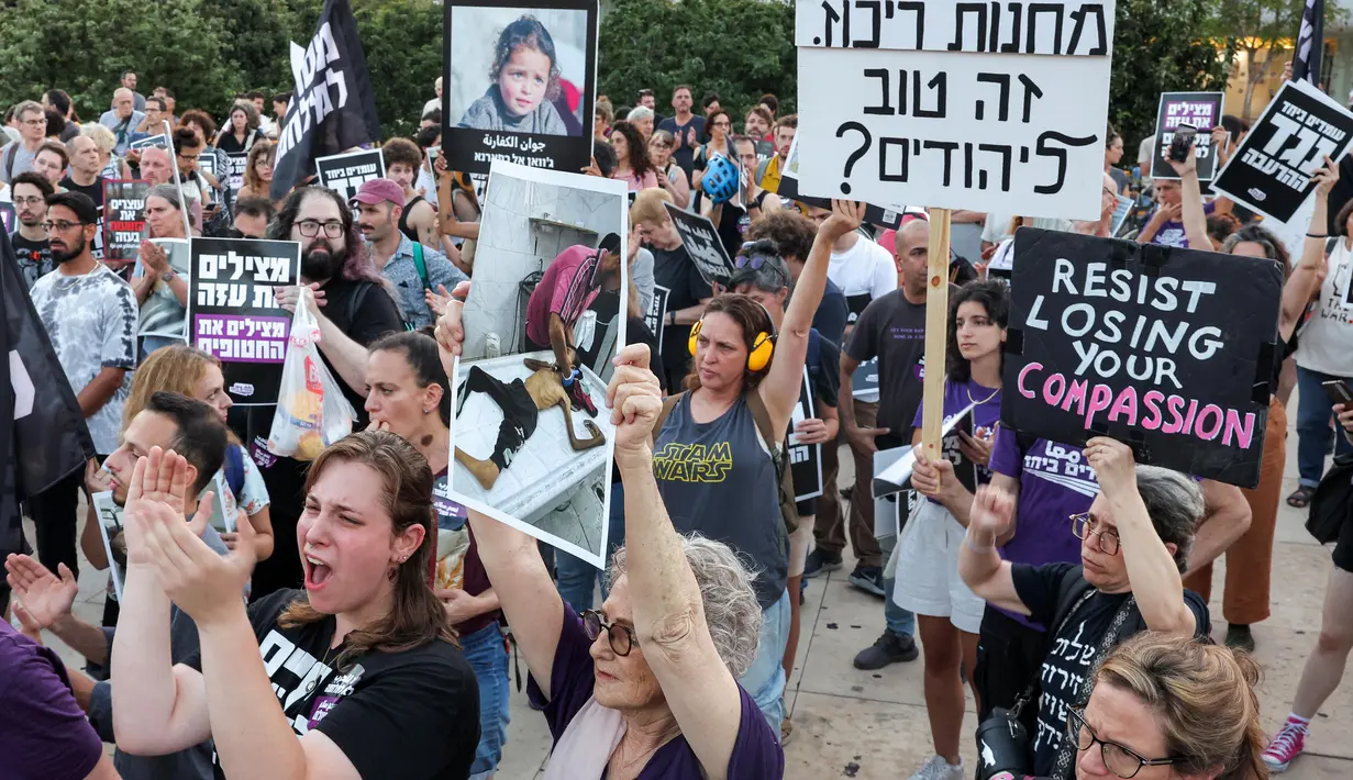 Di sisi lain, lebih dari 100 lembaga kemanusiaan internasional memperingatkan bahwa kelaparan massal kini telah menyebar luas di Jalur Gaza. (Jack GUEZ/AFP)