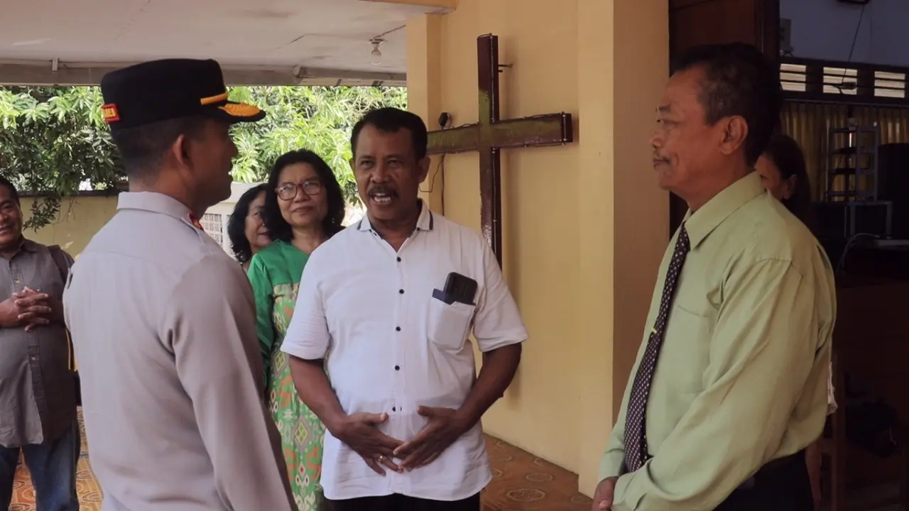 Persiapan pengamanan peringatan kenaikan Isa Almasih di Pemalang. (Foto: Liputan6.com/Humas Polres Pemalang)