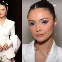 Tampilan cantik Amanda Rawless sukses jadi pusat perhatian saat gala premiere Laura. [@amandarawles]