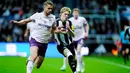 Dengan kemenangan ini, Newcastle memastikan satu tempat di semifinal Piala Liga Inggris bersama Arsenal dan Liverpool, serta salah satu dari pemenang antara Tottenham Hotspur vs Manchester United. (Owen Humphreys/PA via AP)