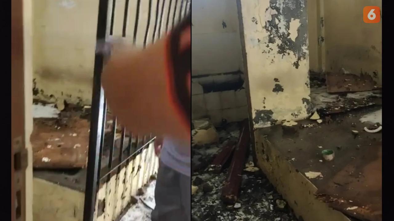 Tahanan bakar penjara Polsek Gantarang (Liputan6.com/Istimewa)