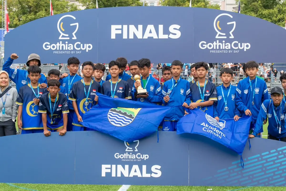 Akademi Persib Cimahi menjadi runner-up Gothia Cup 2026.