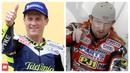 Kenny Roberts Jr dan Kurtis Roberts. Kenny Roberts Jr menjalani masa keemasan pada 1999 hingga 2000. Pada 2000 ia menjadi juara dunia kelas 500cc bersama Suzuki dan bertahan hingga 20 tahun sebelum disamai Joan Mir pada 2020. Sang adik, Kurtis Roberts tak sesukses sang kakak. (Kolase AFP)
