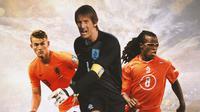 Ilustrasi - Matthijs de Ligt, Edwin van der Sar, Edgar Davids (Bola.com/Adreanus Titus)