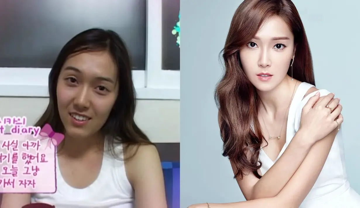 Sebelum debut, penampilan Jessica Jung sangatlah berbeda. Lihatlah bentuk bibir dan hidungnya, benar-benar berbeda. (Foto: koreaboo.com)